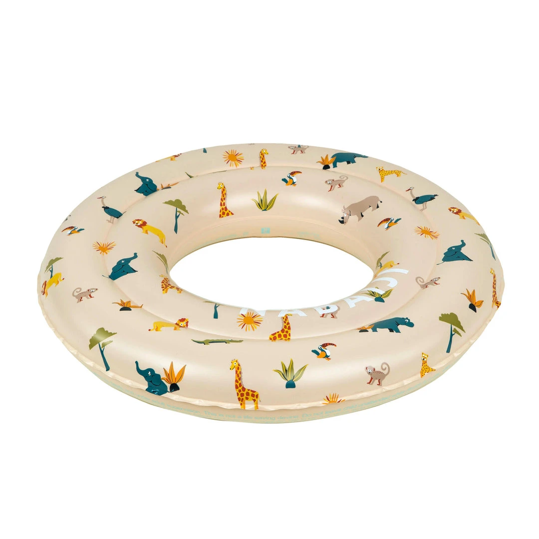 New ❤️ Nabaiji Swimming Kids' Inflatable Swim Ring 3-6 Years 51 Cm Beige SAVANNAH Print 🥰 24 Nabaiji Swimming Kids' Inflatable Swim Ring 3-6 Years 51 Cm Beige SAVANNAH Print