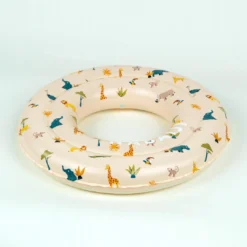 New ❤️ Nabaiji Swimming Kids' Inflatable Swim Ring 3-6 Years 51 Cm Beige SAVANNAH Print 🥰 50 Nabaiji Swimming Kids' Inflatable Swim Ring 3-6 Years 51 Cm Beige SAVANNAH Print