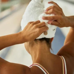 Nabaiji Soft Microfibre Hair Towel - Light Green Swimming