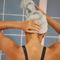 Nabaiji Soft Microfibre Hair Towel - Light Green Swimming