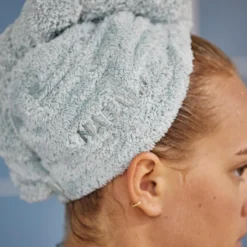 Nabaiji Soft Microfibre Hair Towel - Light Green Swimming