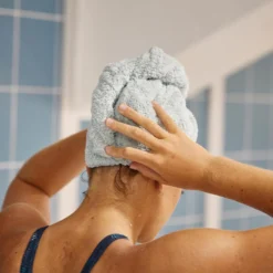 Nabaiji Soft Microfibre Hair Towel - Light Green Swimming