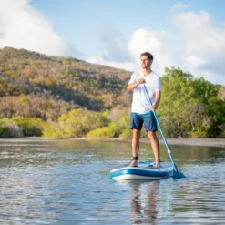 Budget ✨ Stand Up Paddle (SUP) Itiwit ULTRA Compact Inflatable Stand Up Paddle SUP Large, User > 175lb 🔔 -Deals Water Sports Store ITIWITSUP100LCOMPACTBLANCETBLEU 1080x1080