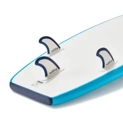 Surfing Decathlon Olaian 100 Foam Soft Surfboard 8'2 100L Concave W/ Handle Leash & Soft Edge Fins