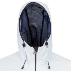 Tribord Waterproof Sailing Jacket - Wet-weather Jacket SAILING 100 White