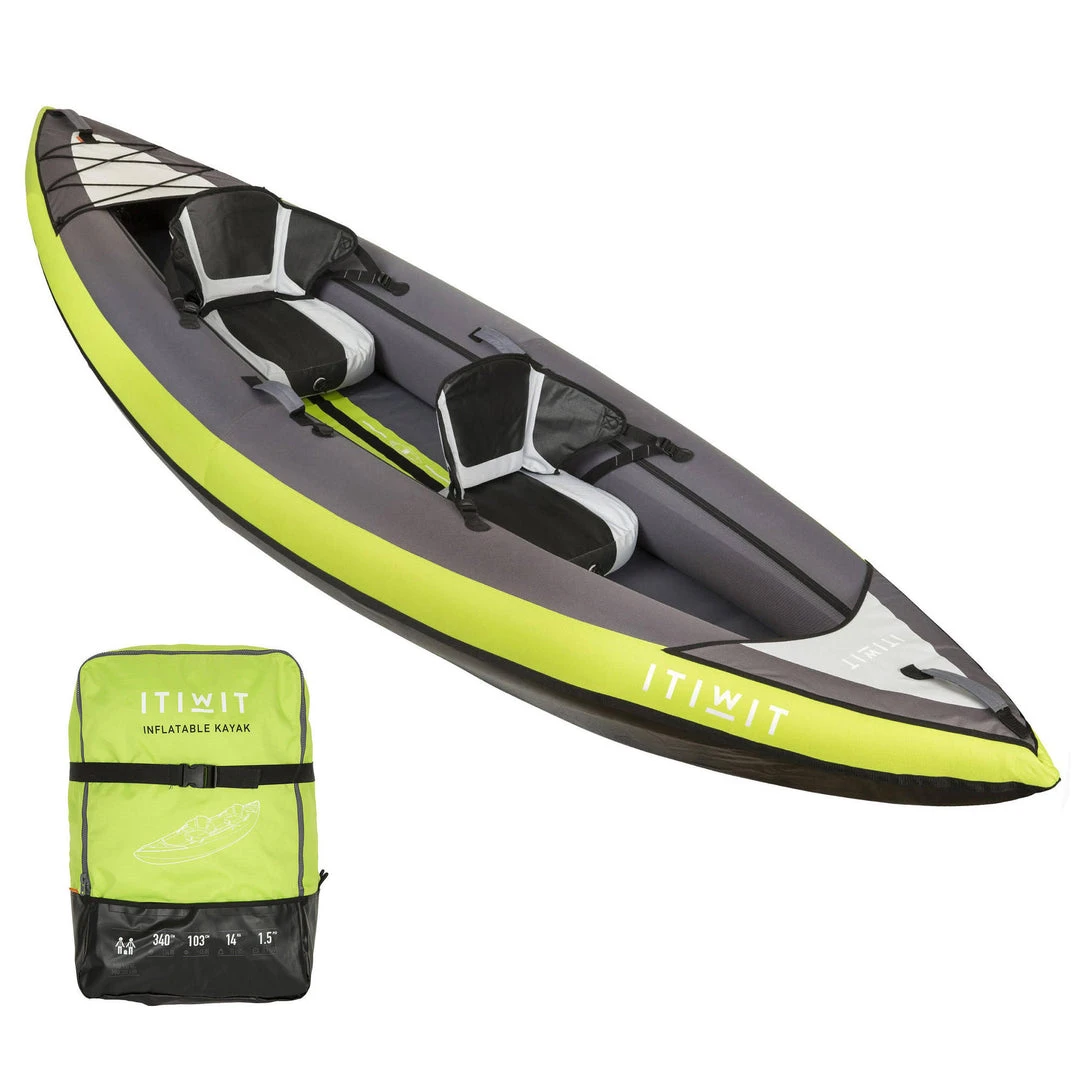 Promo β¨ Itiwit Inflatable Stitch Recreational Touring Sit-on-top Kayak 1 To 2 Person 330lb Kayaking π 2 Itiwit Inflatable Stitch Recreational Touring Sit-on-top Kayak 1 To 2 Person 330lb Kayaking