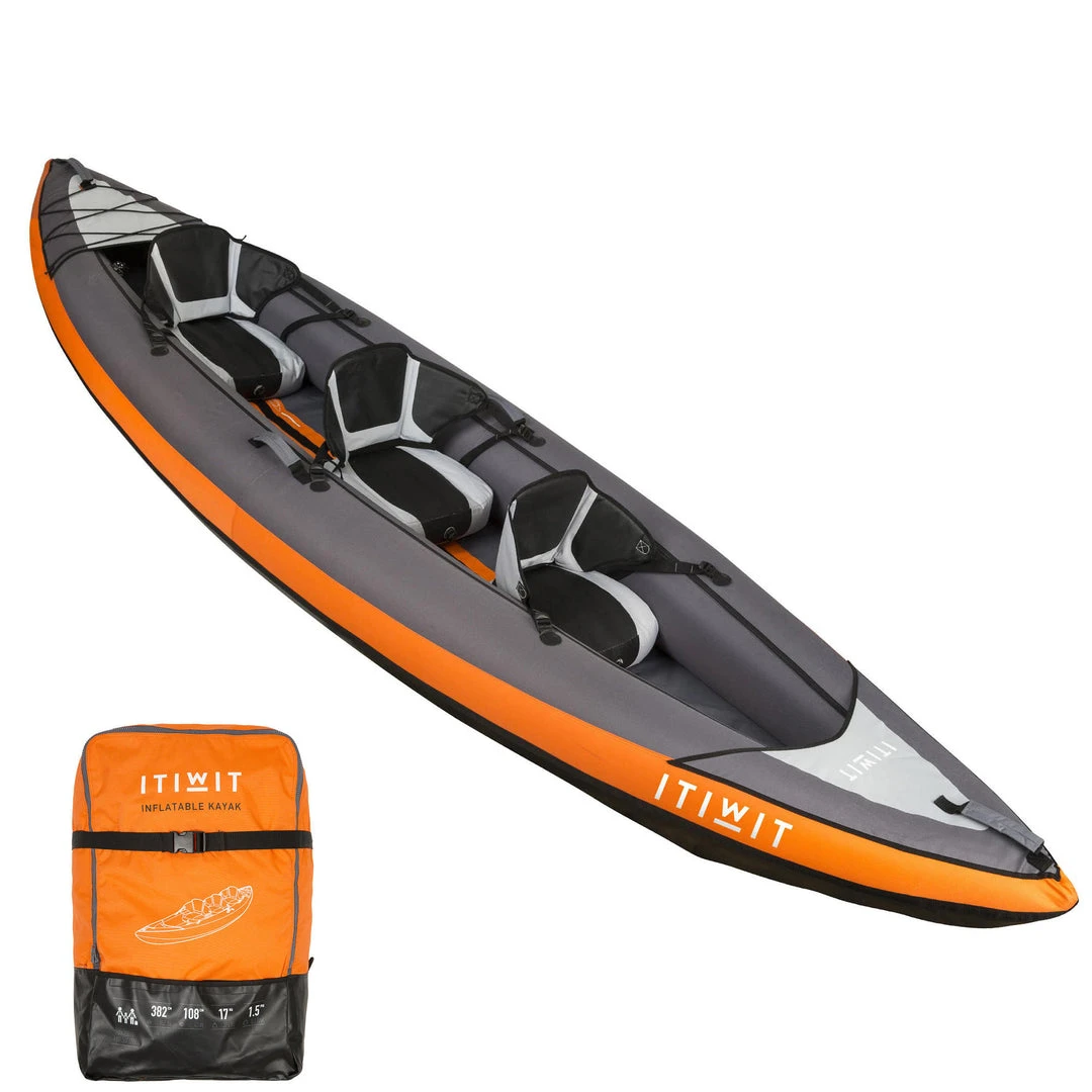Best Pirce โค๏ธ Itiwit Inflatable Stitch Recreational Touring Sit-on-top Kayak 1 To 3 Person 507lb Kayaking ๐ 3 Itiwit Inflatable Stitch Recreational Touring Sit-on-top Kayak 1 To 3 Person 507lb Kayaking